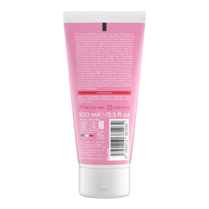 Lubrifiant cu aromă INTYMATE Wish Raspberry, formulă naturală pe bază de apă, aromă de zmeură, 100 ml