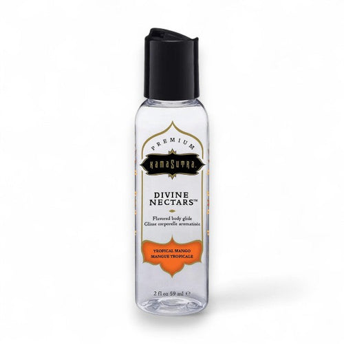 Lubrifiant cu aromă KAMASUTRA Divine Nectars Tropical Mango, pe bază de apă, cu aromă de mango, 60 ml