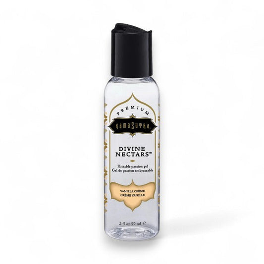 Lubrifiant cu aromă KAMASUTRA Divine Nectars Vanilla Creme, pe bază de apă, cu aromă de vanilie, 60 ml