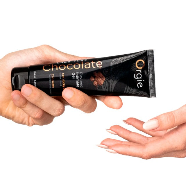 Lubrifiant cu aromă ORGIE Flavored Intimate Gel - Chocolate, pe bază de apă, aromă de ciocolată, 100 ml