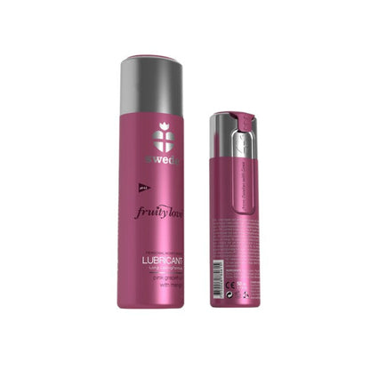 Lubrifiant cu aromă SWEDE Fruity Love Lubricant, pe bază de apă, aromă de grepfrut și mango, 50 ml (roz)