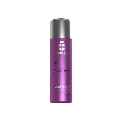 Lubrifiant cu aromă SWEDE Fruity Love Lubricant, pe bază de apă, aromă de zmeură și rubarbă, 50 ml (mov)