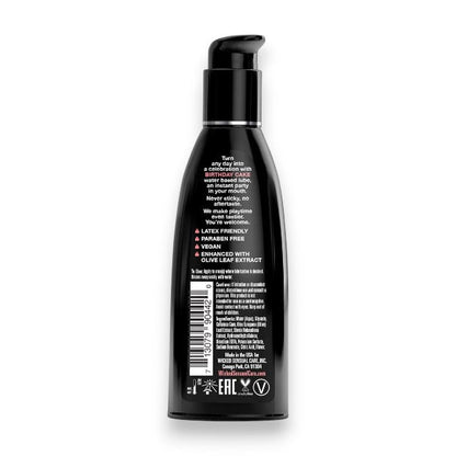 Lubrifiant cu aromă WICKED Birthday Cake, formulă inovatoare pe bază de apă, efect de durată, aromă de tort, 60 ml