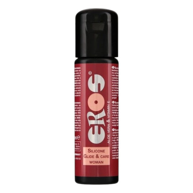 Lubrifiant Eros Silicone Glide & Care, pentru femei, pe baza de silicon, 100 ml