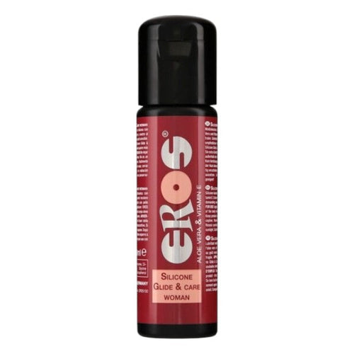 Lubrifiant Eros Silicone Glide & Care, pentru femei, pe baza de silicon, 100 ml