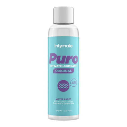 Lubrifiant INTYMATE Puro Original, pe bază de apă, efect de lungă durată, potrivit și pentru lubrifiere anală, 100 ml