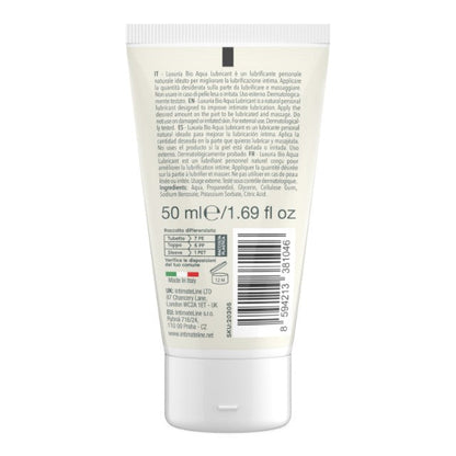 Lubrifiant LUXURIA Bio Aqua Lubricant, formulă naturală pe bază de apă, cu efect de lungă durată, 50 ml (albastru)