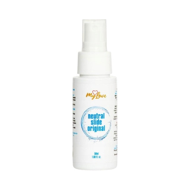 Lubrifiant pe bază de apă MYLOVE Neutral Slide Original, textură mătăsoasă, fără parfum, 50 ml