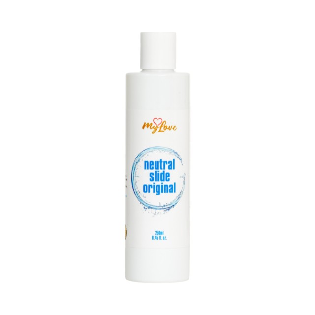 Lubrifiant pe bază de apă MYLOVE Neutral Slide Original, textură mătăsoasă, fără parfum, 250 ml