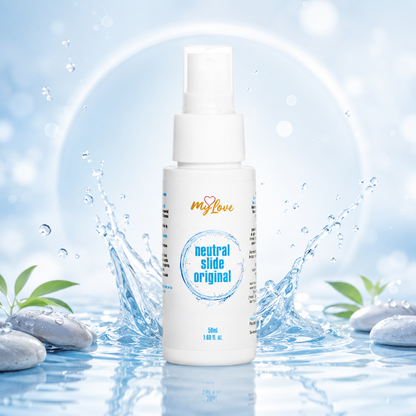 Lubrifiant pe bază de apă MYLOVE Neutral Slide Original, textură mătăsoasă, fără parfum, 50 ml