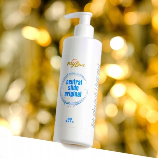 Lubrifiant pe bază de apă MYLOVE Neutral Slide Original, textură mătăsoasă, fără parfum, 300 ml