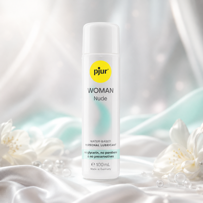 Lubrifiant pe bază de apă PJUR Woman Nude, cu ingrediente naturale, fără parabeni și glicerină, 100 ml