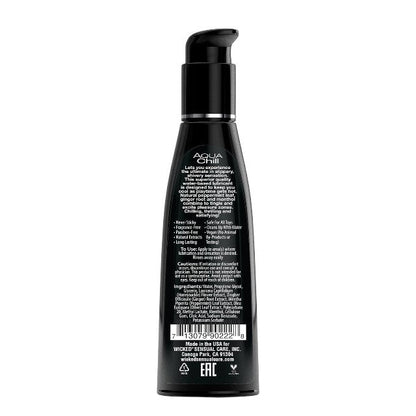 Lubrifiant pe bază de apă WICKED Aqua Chill, formulă inovatoare cu extract de frunză de măslin, efect de răcire, 120 ml