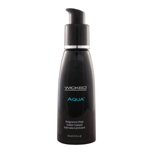 Lubrifiant pe bază de apă WICKED Aqua, formulă inovatoare cu aloe vera, vitamina E și extract de frunză de măslin, 60 ml