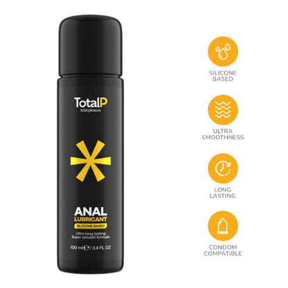 Lubrifiant pe bază de silicon TOTAL-P Total Pleasure, cu vitamina E, efect de lungă durată, 100 ml