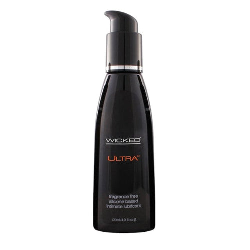 Lubrifiant pe bază de silicon WICKED Ultra, formulă premium cu efect de durată, fără parfum, fără parabeni, 120 ml