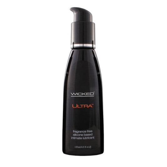 Lubrifiant pe bază de silicon WICKED Ultra, formulă premium cu efect de durată, fără parfum, fără parabeni, 120 ml