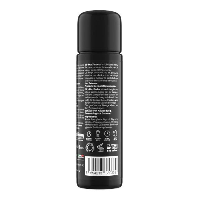 Lubrifiant pentru bărbați MAXTURBO Masturbation Lubricant, pe bază de apă, compatibil cu masturbatoare, 100 ml