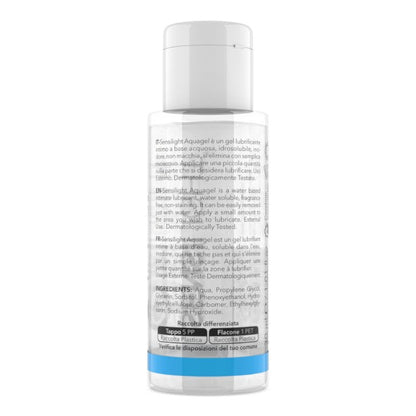 Lubrifiant SENSILIGHT Aqua Gel, pe bază de apă, cu efect de lungă durată, compatibil cu prezervative, 30 ml