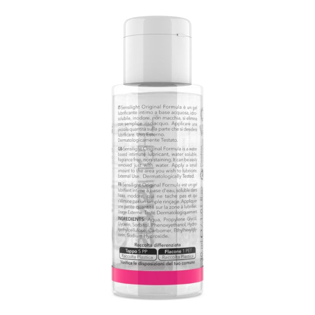 Lubrifiant SENSILIGHT Original Formula, pe bază de apă, cu efect de lungă durată, compatibil cu prezervative, 30 ml