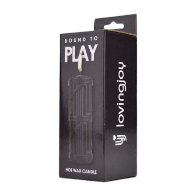 Lumanare Bound to Play - Hot Wax Candle, pentru jocuri erotice BDSM, Neagra