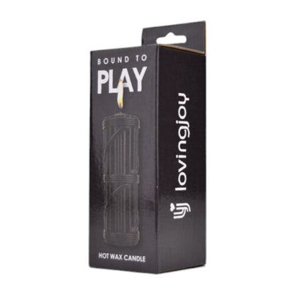 Lumanare Bound to Play - Hot Wax Candle, pentru jocuri erotice BDSM, Neagra