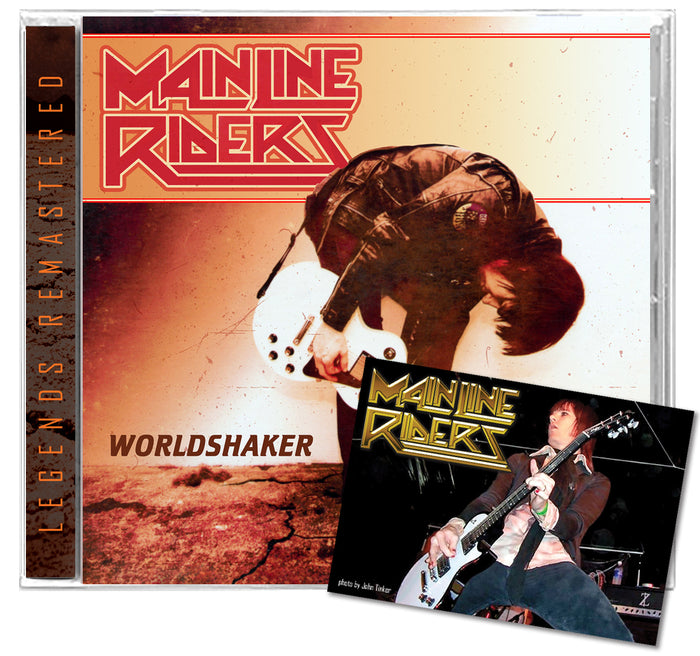 MAIN LINE RIDERS - WORLDSHAKER + Collector Card (*NEW-CD, 2023, Retroactive) For fans of AC/DC & Def Leppard