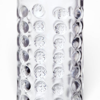 Manșon pentru penis A-TOYS Dond, pentru îngroșare și stimulare intensă, texturat, cu striații, transparent, 14.5 cm