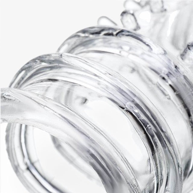 Manșon pentru penis A-TOYS Tark, pentru îngroșare și stimulare intensă, texturat, cu striații, transparent, 14 cm