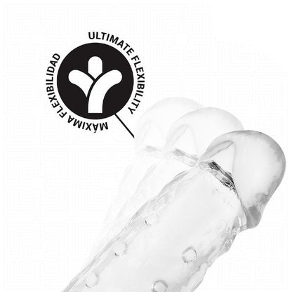 Manșon pentru penis ADDICTED TOYS Extend Your Penis Length S, pentru extensie și îngroșare, 15 cm, transparent