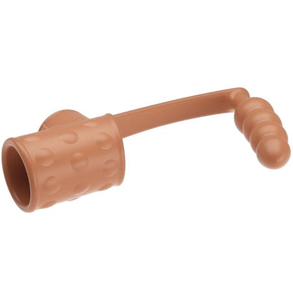 Manșon pentru penis cu plug anal PRETTY LOVE Rilley Penis Sleeve, din TPE, rezistent la apă, culoarea pielii
