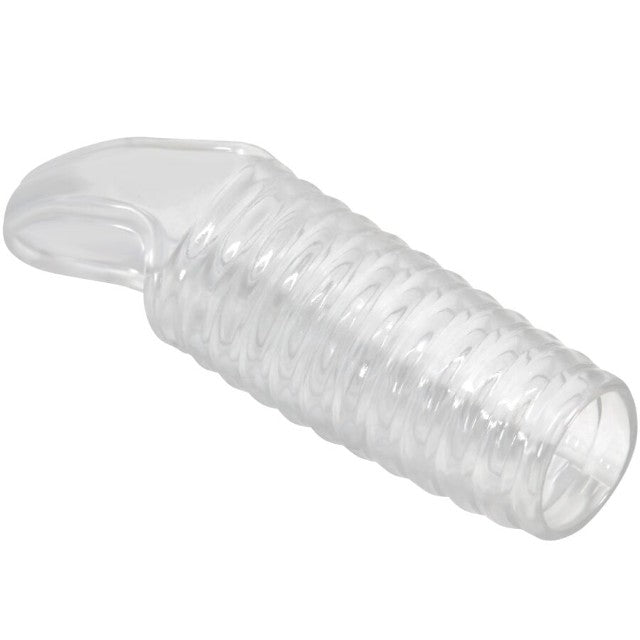 Manșon pentru penis PRETTY LOVE Hartman, cu inel pentru testicule, pentru îngroșare, stimulare și erecție, transparent