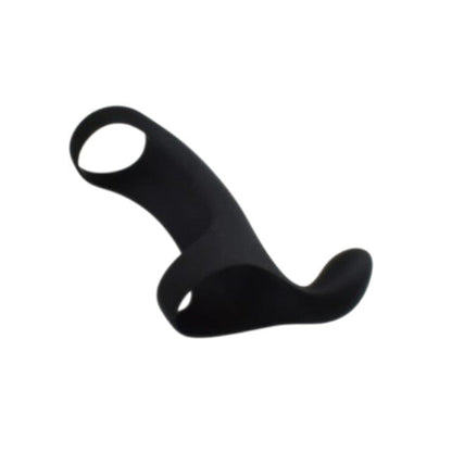 Manșon REV RINGS Penis Enhancement Sleeve, pentru îngroșarea penisului, cu capăt pentru stimularea clitorisului, negru