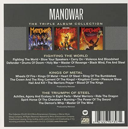 MANOWAR - TRIPLE ALBUM COLLECTION (*New CD- 2012, Rhino Entertainment) 3-CD SET