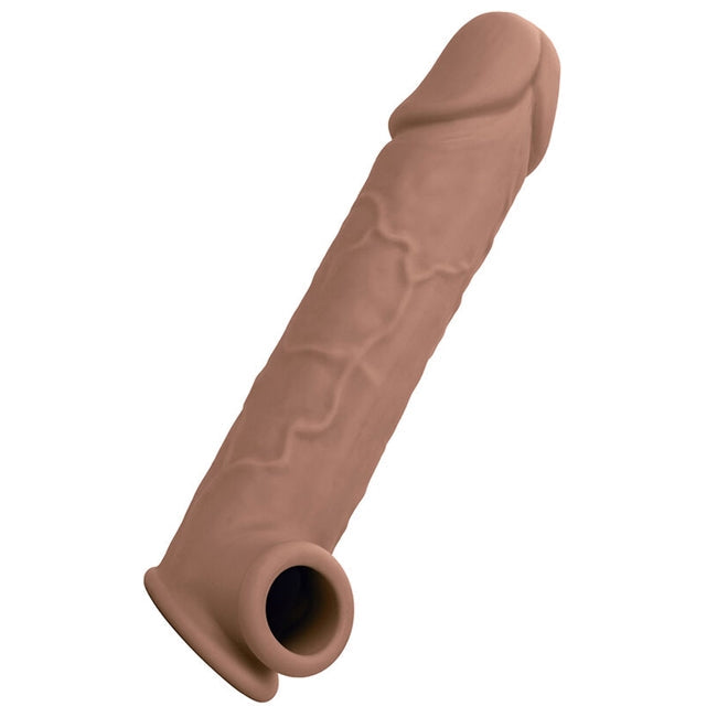 Manson CALEXOTICS - Performance MAXX 8'', pentru extensia penisului, din silicon, maro