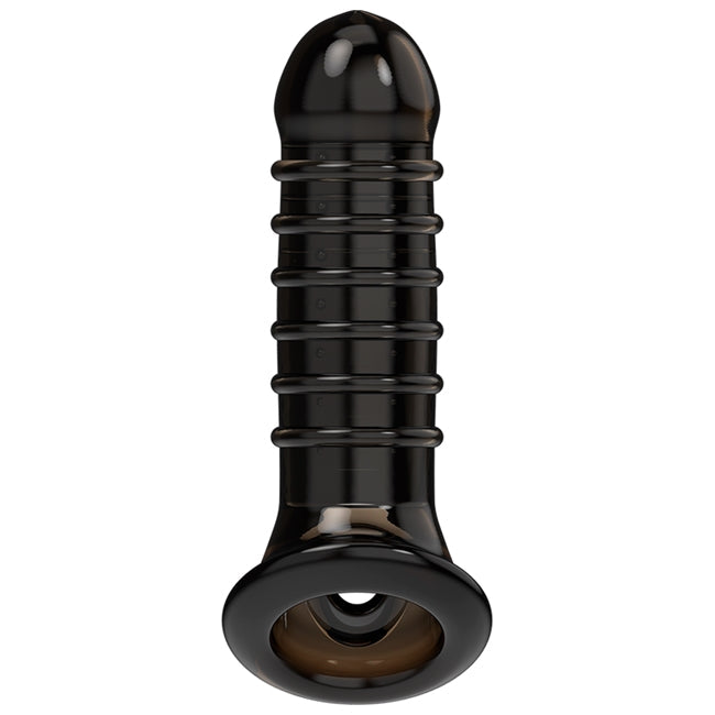 Manson VIRILXL - V15 pentru extensia penisului, din silicon, 13.5 cm, negru