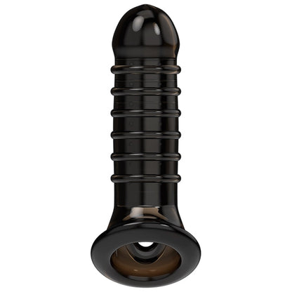 Manson VIRILXL - V15 pentru extensia penisului, din silicon, 13.5 cm, negru