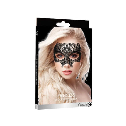 Mască OUCH! Princess Black Lace, pentru jocuri erotice, din dantelă, culoare negru, mărime universală