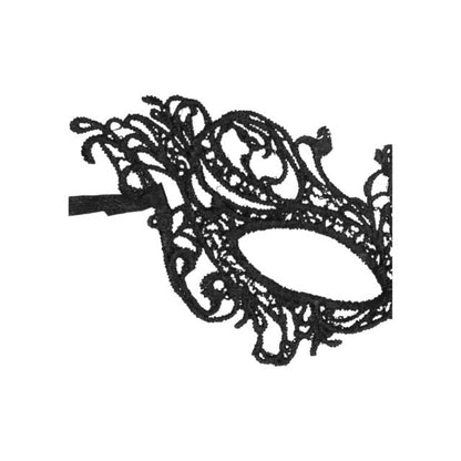 Mască OUCH! Royal Black Lace, pentru jocuri erotice, din dantelă, culoare negru, mărime universală