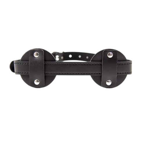 Mască TOYZ4LOVERS Blindfold Patch, pentru jocuri erotice BDSM, din piele artificială, mărime ajustabilă, culoare negru