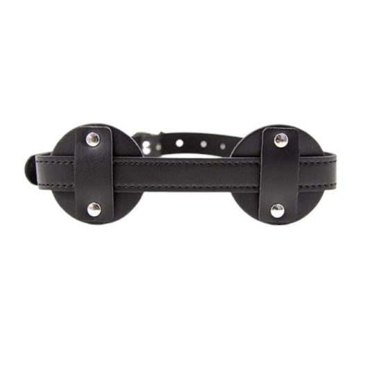 Mască TOYZ4LOVERS Blindfold Patch, pentru jocuri erotice BDSM, din piele artificială, mărime ajustabilă, culoare negru