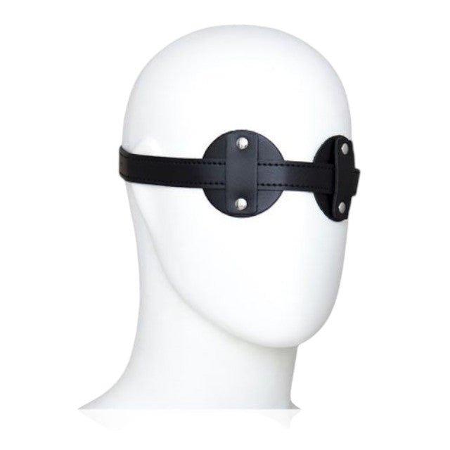 Mască TOYZ4LOVERS Blindfold Patch, pentru jocuri erotice BDSM, din piele artificială, mărime ajustabilă, culoare negru