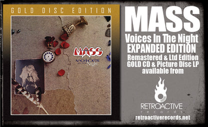 MASS - VOICES IN THE NIGHT + 2 Bonus (*NEW-GOLDMAX CD, 2023, Retroactive) Produced by Michael Sweet of Stryper!