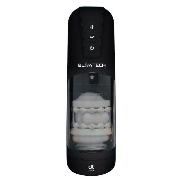 Masturbator automat DREAMTOYS Blowtech Auto Stroker Machine, 7 funcții de penetrare, 7 funcții de vibrație, negru