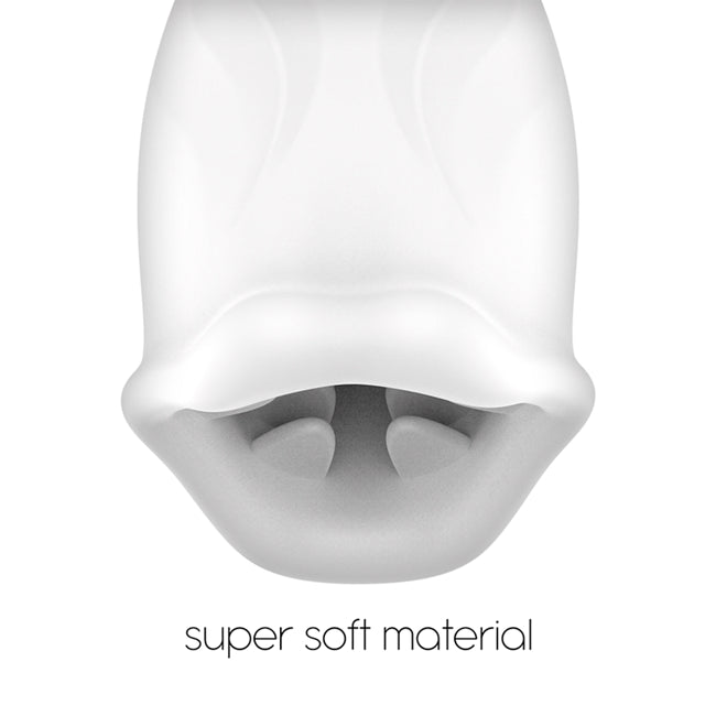 Masturbator automat JAMYJOB Spinjob, cu 3 funcții de rotație 360°, interior texturat pentru simulare sex oral, negru cu alb