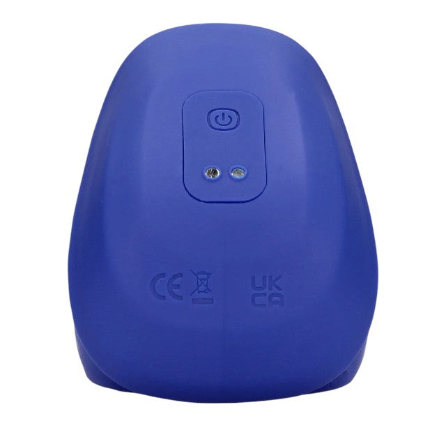 Masturbator automat LOVELINE Vibrating and Pulse Wave Stroker, cu funcție de pulsație, 10 funcții de vibrație, albastru