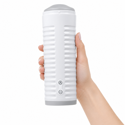 Masturbator automat LOVENSE Max 2, control prin aplicație, funcție de contracții 360º, vibrații nelimitate, silențios, alb