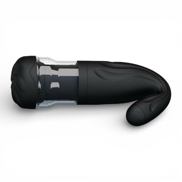 Masturbator automat PRETTY LOVE Breton, cu interior texturat, 4 moduri de vibrație și de rotație, culoare negru
