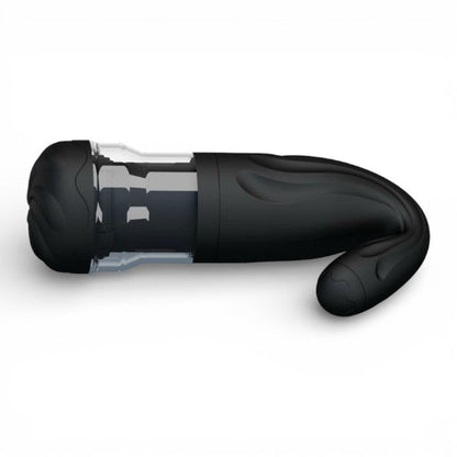 Masturbator automat PRETTY LOVE Breton, cu interior texturat, 4 moduri de vibrație și de rotație, culoare negru
