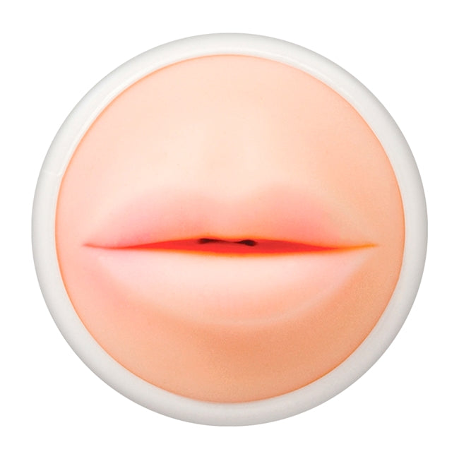 Masturbator manual ADDICTED TOYS Mouth Experience, pentru simulare realistă sex oral, material TPE, alb